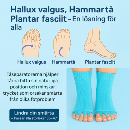 Tåstrumpor -  för rörliga, smärtfria tår igen